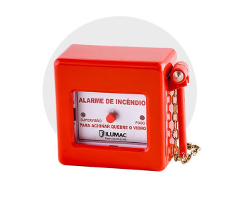 Botoeira Alarme Convencional Quebra Vidro