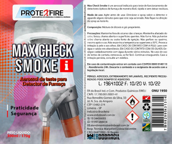 Spray de teste para detector de fumaça